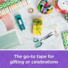 Scotch 15 Satin Finish Giftwrap Tape with Dispenser, 3/4 in x 650 in, Clear