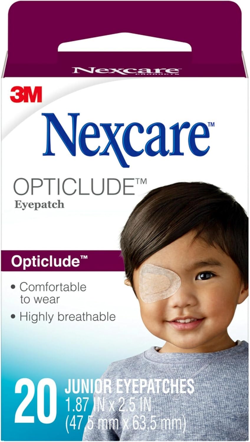Nexcare Opticlude 1537-1539 Orthoptic Eye Patch, 20 Patches