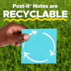 Post-it 2051-3PK Recyclable Notes Cube, 1 7/8 in x 1 7/8 in, 100% PEFC