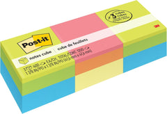 Post-it 2051-3PK Recyclable Notes Cube, 1 7/8 in x 1 7/8 in, 100% PEFC