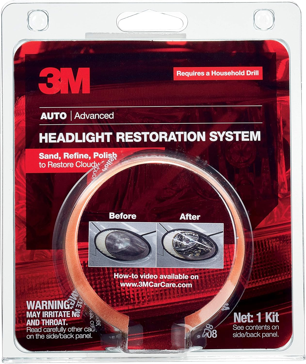 3M 39008 Headlight Lens Restoration System