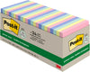 Post-it 654R-24CP-AP Greener Notes, Sweet Sprinkles, Cabinet Pack, 3 in x 3 in, 100% PEFC