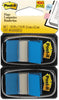 3M 680 Post-it Flags, 1 in. x 1.7 in., 50/Dispenser, 2 Dispensers/Pack, 100 Flags