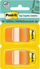 3M 680 Post-it Flags, 1 in. x 1.7 in., 50/Dispenser, 2 Dispensers/Pack, 100 Flags