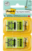 3M 680 Post-it Flags, 1 in. x 1.7 in., 50/Dispenser, 2 Dispensers/Pack, 100 Flags