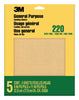 3M 9001NA-9005NA Aluminum Oxide Sandpaper, 9 in x 11 in, 5-Sheets
