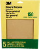 3M 9001NA-9005NA Aluminum Oxide Sandpaper, 9 in x 11 in, 5-Sheets