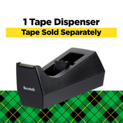 Scotch C-38 Desk Tape Dispenser, 1 Inch Core, Black