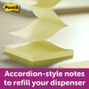 3M R330-YW Dispenser Pop-up Notes, Canary Yellow, 3 in x 3 in, 1 Pad of 100 Sheets