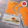 Arches A1795082 Watercolor Block Glued on 4 Sides, 300 gsm, Rough, Natural White, 5.9 in x 11.8 in, 20 Sheets