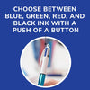 BIC MMMTP21-AST 4-Color Shine Retractable Metallic Ball Pens, 1.0 mm Medium Point, 2-Count