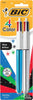 BIC MMMTP21-AST 4-Color Shine Retractable Metallic Ball Pens, 1.0 mm Medium Point, 2-Count