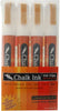 Chalk Ink IN16WWCHLK Wet Wipe Marker, 6 mm Chisel Tip, White, 4-Pack
