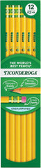 Ticonderoga X13881-X13885 Wood-Cased Pencils, Yellow, 12 Count
