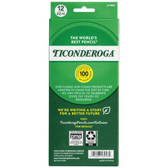 Ticonderoga X13953 Wood-Cased Pencils, #2 HB Soft, Black, 12 Count