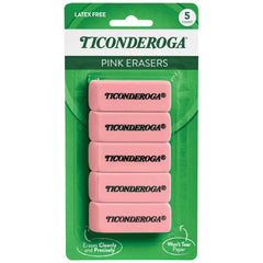 Ticonderoga Wedge Erasers, Pink