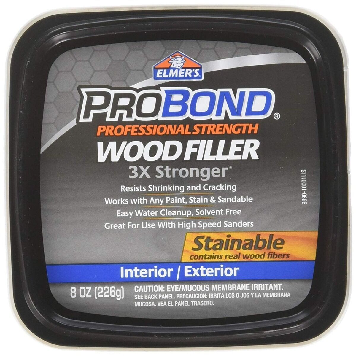 Elmer's P9890 (8oz) / P9891 (16oz) / P9892 (32oz) Probond Wood Filler, Brown