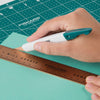 Fiskars 165110-1008 Lia Griffith Signature Easy Change Detail Knife, Teal Green/White
