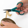 Fiskars 199940-1004 Non-Stick Scissors, Green Teal/Black