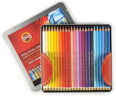 Koh-I-Noor 3826048001PL Polycolor Artist's Coloured Pencils, Set of 48