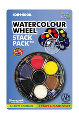 Koh-I-Noor FA171506.BC Opaque Watercolor Paint Wheel, 24 Colors