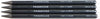 Koh-I-Noor FA8911.4BC Progresso Woodless Graphite 4-Pencil Set, HB, 2B, 4B, 6B Degrees, Black