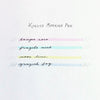 Kokuyo KME-MPMT201-4S Dual-Ended Marking Pen Set, 4 Soft Colors