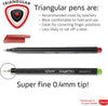 Maped 749151 Graph'Peps Fine Tipped 0.4 mm Fine Line Triangular Felt Pens, 20 Assorted Vibrant Colors