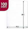 Mead 09910/38301/72936 Composition Book, Wide Ruled, 100 Sheets, 7 1/2" x 9 3/4", Black Marble