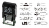 Midori 35378-006 Rotating Paintable Stamp, Animal Pattern, 10 Designs