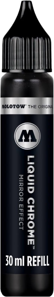 Molotow 699.080 Liquid Chrome Alcohol-Based Refill, 30ml Bottle, 1 Each