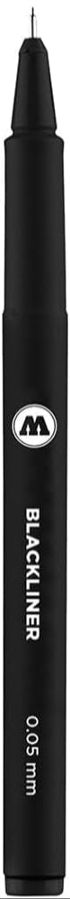 Molotow 703.201-214 Blackliner Pen, Black Permanent Ink, 1 Each