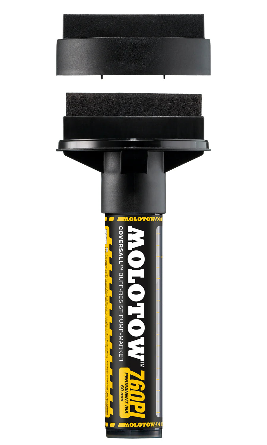 Molotow 760.000 CoversAll Marker, 60 mm Tip, Signal Black