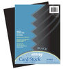 Pacon P101187 Card Stock, Classic Black, 8-1/2" x 11", 100 Sheets