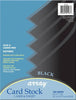 Pacon P101187 Card Stock, Classic Black, 8-1/2" x 11", 100 Sheets