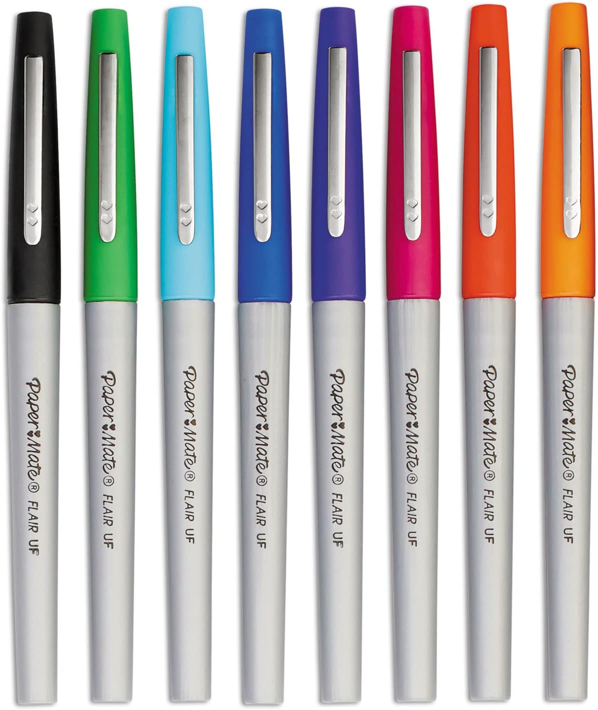 Paper Mate 1927694 Flair Felt Tip Pens, Ultra Fine Point, 0.4 mm, 8 Assorted Colors