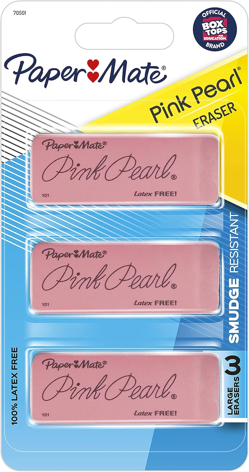 Paper Mate 70501-70502 Pink Pearl Erasers