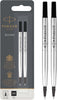 Parker 1950325-1950327 Quink Rollerball Refill, Medium Point, 2-Pack