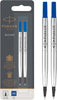 Parker 1950325-1950327 Quink Rollerball Refill, Medium Point, 2-Pack