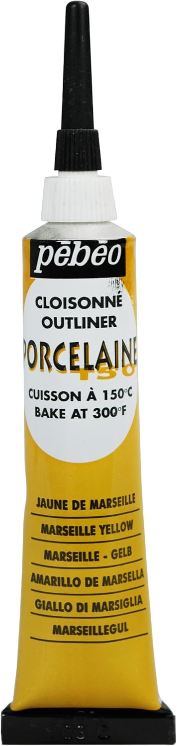 Pebeo 036001-036010 Porcelaine 150 China Paint Outliner, 20ml Tube with Nozzle