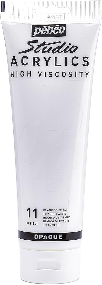 Pebeo 169011-169360 Studio Acrylics, High Viscosity, 250 ml Tube