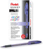 Pentel BK91RD R.S.V.P. Razzle-Dazzle Ballpoint Pens, 1.0 mm Medium Line, 12 Pens