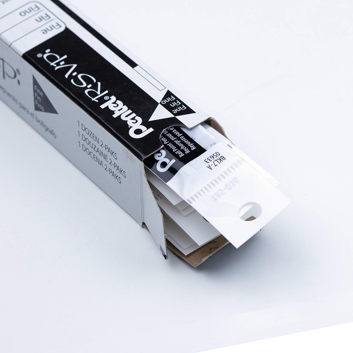 Pentel BKL7 Refills for BK90 RSVP Ballpoint Pens, 0.7 mm, Box of 12 Packs (24 Refills)