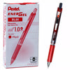 Pentel BL80 EnerGel RTX Retractable Liquid Gel Pens, 1.0 mm Bold Line, Metal Tip, Box of 12
