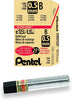 Pentel C505 Super Hi-Polymer Lead Refills, 0.5 mm Fine Line, 12 pcs per Tube, Box of 12 Tubes