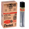 Pentel C505 Super Hi-Polymer Lead Refills, 0.5 mm Fine Line, 12 pcs per Tube, Box of 12 Tubes