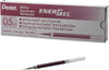 Pentel LRN5 EnerGel Pen Ink Refills, Needle Tip, 0.5 mm Fine, Box of 12 Refills