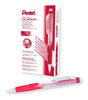 PENTEL PD275T Twist-Erase Click Mechanical Pencil, 0.5 mm, Clear Barrel, Box of 12