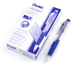 PENTEL PD277T Twist-Erase Click Mechanical Pencil, 0.7 mm, Clear Barrel, Box of 12
