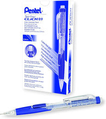 PENTEL PD279T Twist-Erase Click Mechanical Pencil, 0.9 mm, Clear Barrel, Box of 12